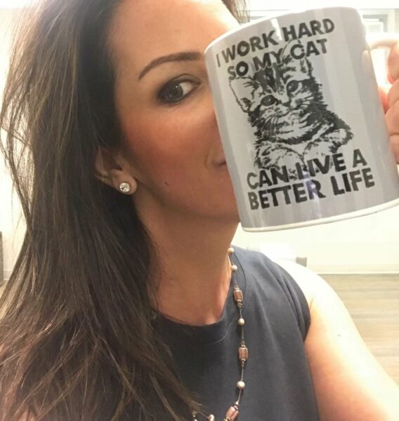 Dr. Mindy Mar with Cat Slogan mug